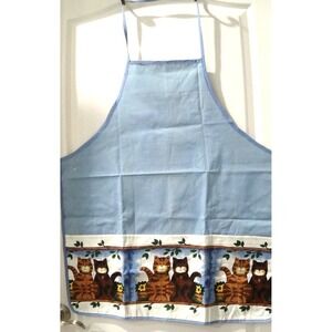 Apron Women's Blue & Multicolored Cat Kitchen Decor Cooking #003